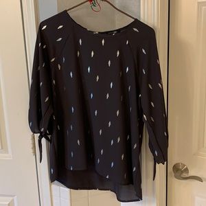 Black, 3/4 length, Papermoon Blouse. Brand new, never worn. Size Medium